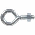 Hillman Hardware Essentials Eye Bolt w/ Nut, 5/16-18 Thread, Coarse Thread, 0.75 in ID x 1.406 in OD Dia Eye 320720